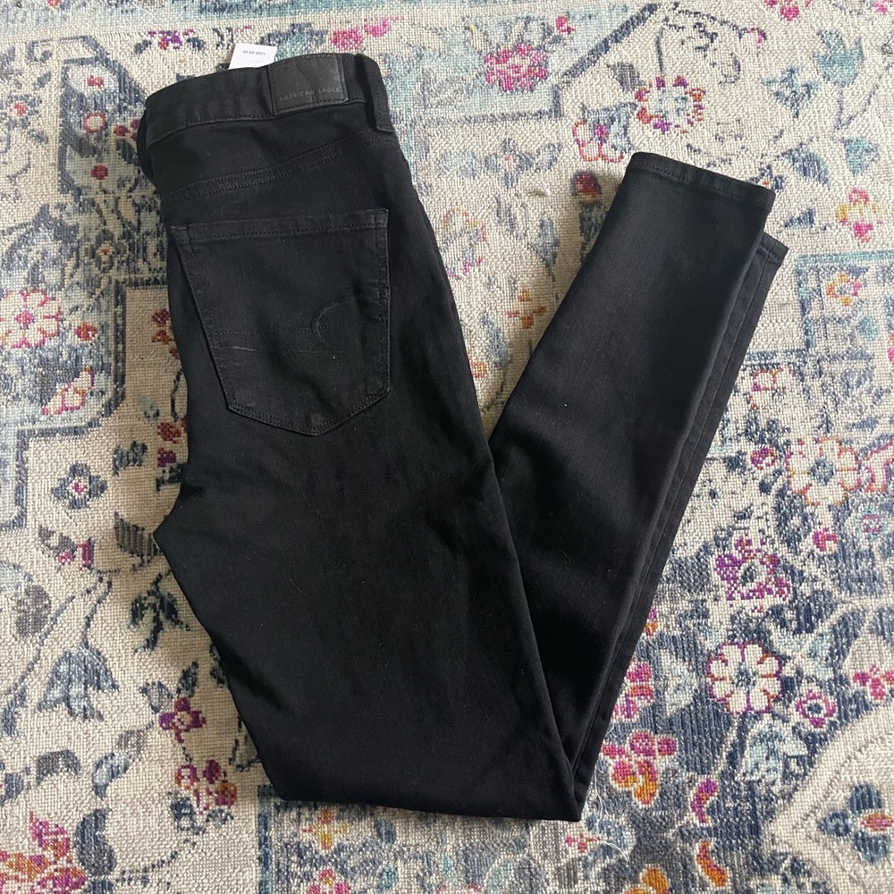 American Eagle high rise black jeggings